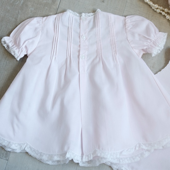 Lace Trim Embroidered Slip Dress Pink Friedknit/Feltman Brothers NWOT - Picture 11 of 11